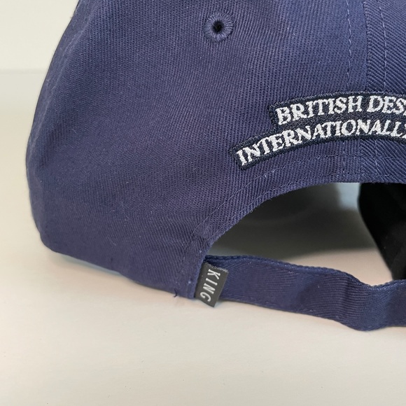 NEW King Hat Blue High Point Strapback Great Britain Union Jack Men - Picture 8 of 10